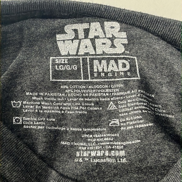 Star Wars X-Wing Starfighter Gray/Yellow Fifth Sun Graphic Tee Shirt Men’s L - Picture 6 of 6